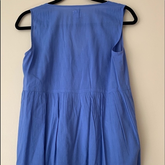 Anthropology Edme&Esyllte Ruffle Blue Top,sleeveless,size 0 - Picture 4 of 12